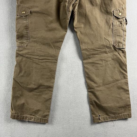 Carhartt Pants Mens 36X30 Double Knee Ripstop Carpenter Utility Workwear Jeans - Picture 7 of 9